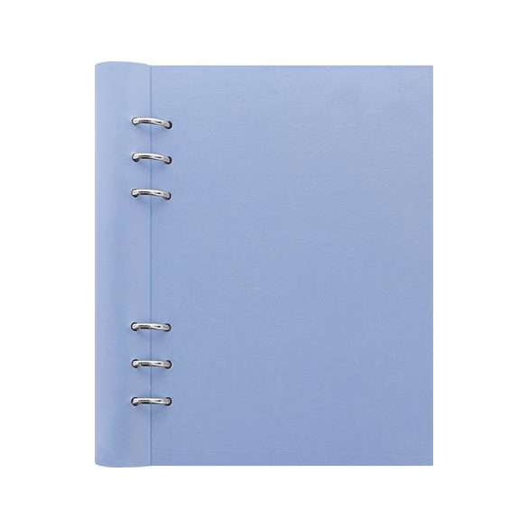 Tervező, naptár és füzet betéttel, A5, FILOFAX "Clipbook Pastel", pasztellkék