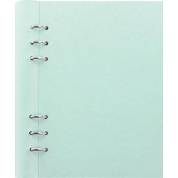   Tervező, naptár és füzet betéttel, A5, FILOFAX "Clipbook Classic Pastel", pasztellzöld