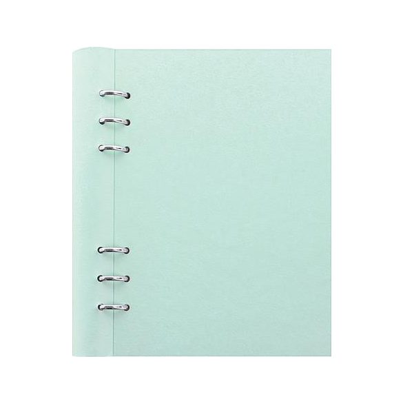 Tervező, naptár és füzet betéttel, A5, FILOFAX "Clipbook Classic Pastel", pasztellzöld