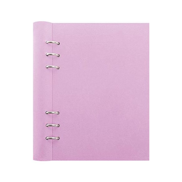 Tervező, naptár és füzet betéttel, A5, FILOFAX "Clipbook Pastel", pasztell-lila