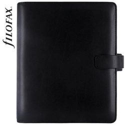   Kalendárium, gyűrűs, betétlapokkal, A5, FILOFAX "Metropol", fekete
