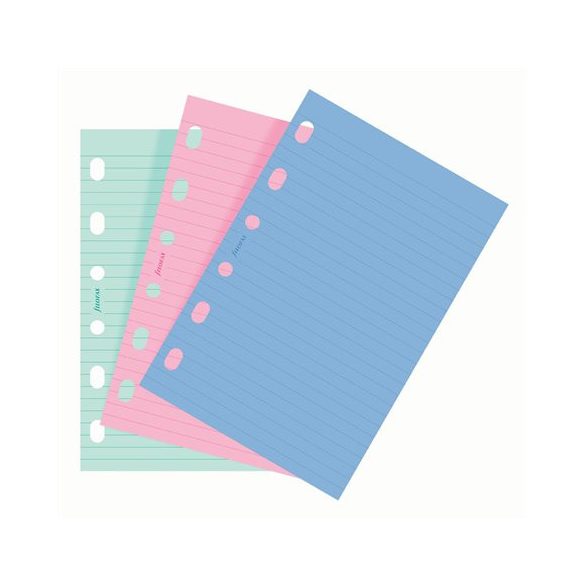 Kalendárium betét, jegyzetlap, personal méret, vonalas, FILOFAX, vegyes szín