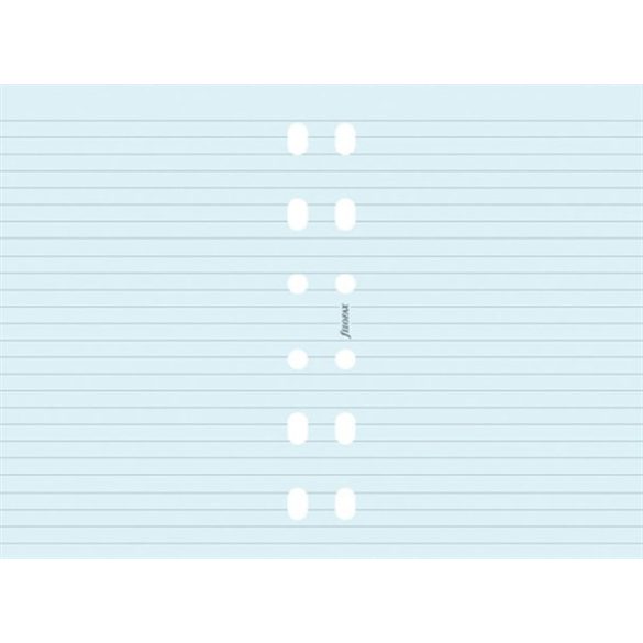 Kalendárium betét, jegyzetlap, A5, vonalas, FILOFAX, kék