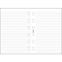   Kalendárium betét, jegyzetlap, A5, vonalas, FILOFAX, fehér