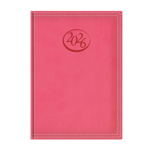 Naptár, tervező, B5, heti, TOPTIMER, "Ace", korallpiros