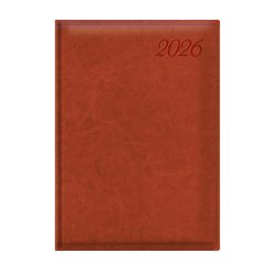   Naptár, tervező, B5, napi, TOPTIMER, "Image", vörösesbarna