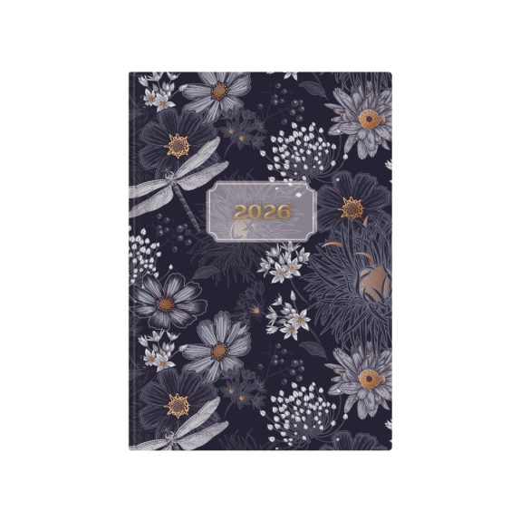 Naptár, tervező, A5, heti, TOPTIMER "Joy", szitakötő