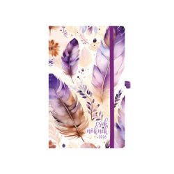   Naptár, tervező, A5, heti, TOPTIMER, "Csak Nőknek", lila toll