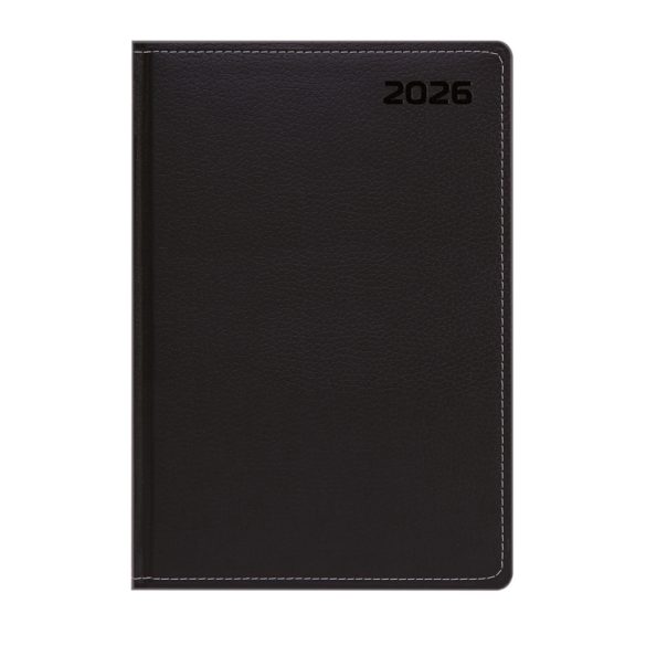 Naptár, tervező, B5, heti, TOPTIMER, "Queen" fekete