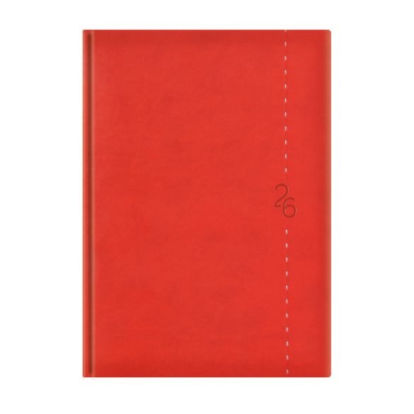 Naptár, tervező, B5, heti, TOPTIMER "Linea", piros