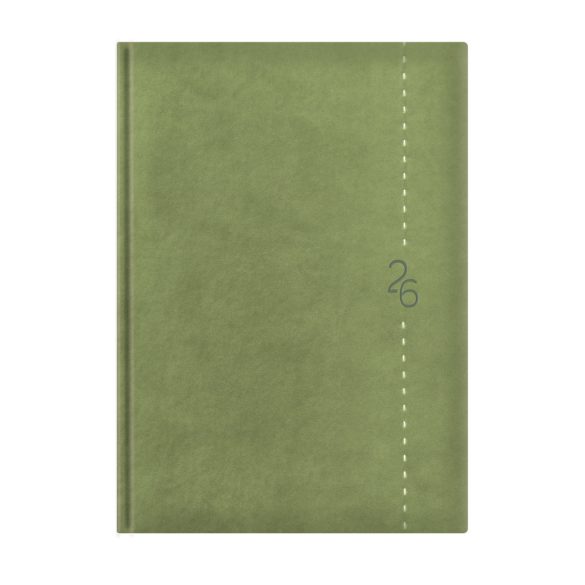 Naptár, tervező, A5, napi, TOPTIMER "Linea", zöld
