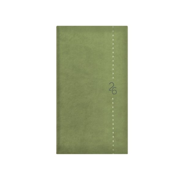 Zsebnaptár, álló elrendezésű, TOPTIMER "Linea", zöld