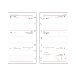   Kalendárium betét, tervező, heti, "M", SATURNUS, fehér 2026