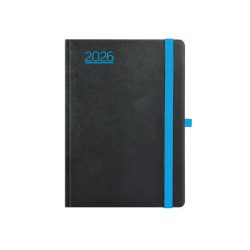   Naptár, tervező, A5, heti, TOPTIMER, "Nero", fekete-kék