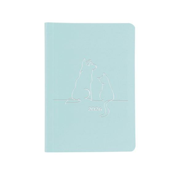 Naptár, tervező, B6, heti, TOPTIMER "Pastel", kék