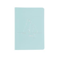   Naptár, tervező, A5, heti, TOPTIMER "Pastel", kék