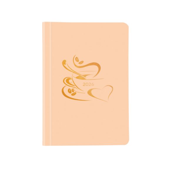 Naptár, tervező, A5, heti, TOPTIMER "Pastel", lazac