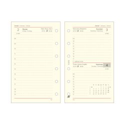   Kalendárium betét, tervező, napi, "S", SATURNUS, chamois 2026