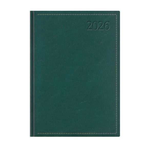 Naptár, tervező, A4, heti, TOPTIMER "Traditional", zöld