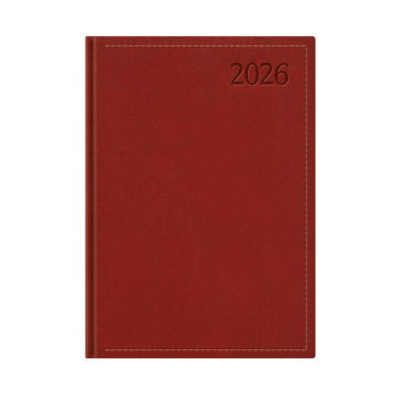 Naptár, tervező, B5, heti, TOPTIMER "Traditional", bordó