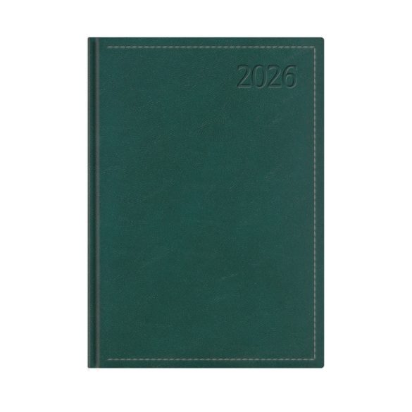 Naptár, tervező, B5, heti, TOPTIMER "Traditional", zöld