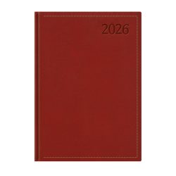   Naptár, tervező, B5, napi, TOPTIMER "Traditional", bordó