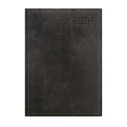   Naptár, tervező, B5, napi, TOPTIMER "Traditional", fekete