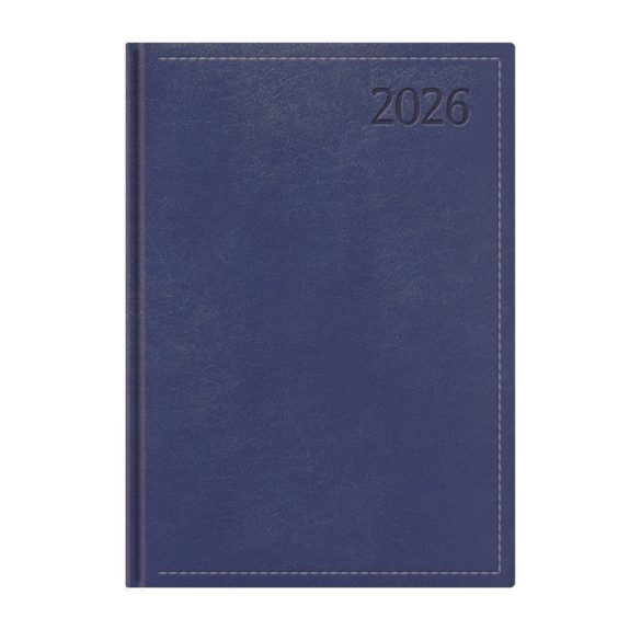 Naptár, tervező, B5, napi, TOPTIMER "Traditional", kék