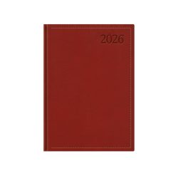   Naptár, tervező, A5, napi, TOPTIMER "Traditional", bordó