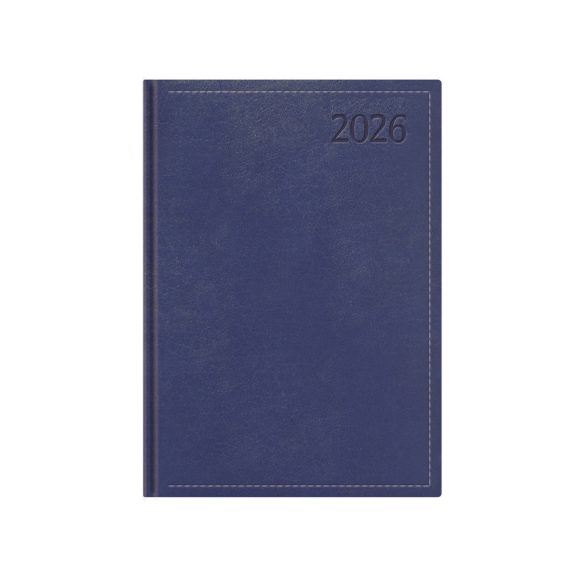 Naptár, tervező, B6, napi, TOPTIMER "Traditional", kék