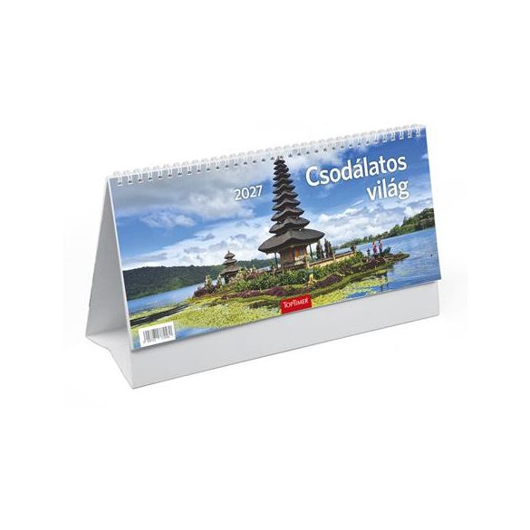 Naptár, asztali, álló, TOPTIMER, "Csodálatos világ"