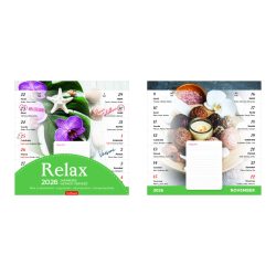   Naptár, fali, mágneses, kétheti, TOPTIMER, "Relax"