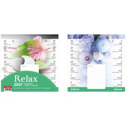   Naptár, fali, mágneses, kétheti, TOPTIMER, "Relax"
