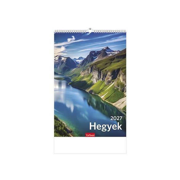 Naptár, fali, TOPTIMER "Hegyek"