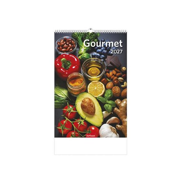 Naptár, fali, TOPTIMER "Gourmet"