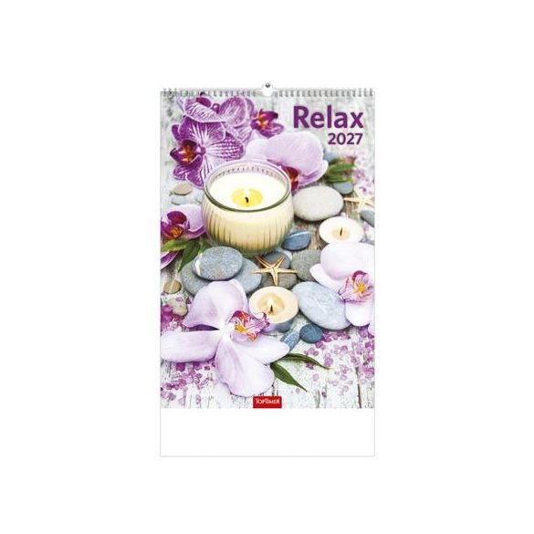 Naptár, fali, TOPTIMER "Relax"