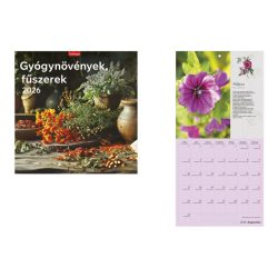   Naptár, fali, TOPTIMER, "Gyógynövények, fűszerek"
