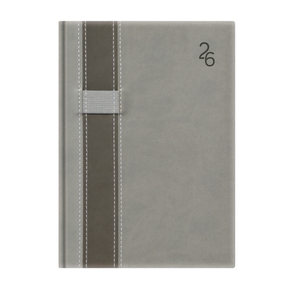 Naptár, tervező, A5, napi, TOPTIMER "Vario", szürke-szürke