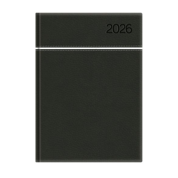 Naptár, tervező, B5, heti, TOPTIMER, "Young", fekete-fehér