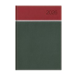   Naptár, tervező, A5, napi, TOPTIMER, "Young", bordó-fehér-zöld