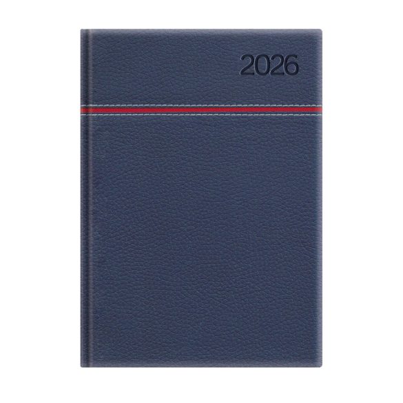 Naptár, tervező, A5, napi, TOPTIMER, "Young", kék-piros