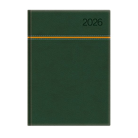 Naptár, tervező, A5, napi, TOPTIMER, "Young", zöld-narancs