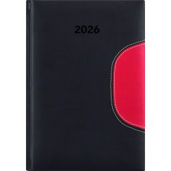   Naptár, tervező, B5, heti, DAYLINER "Memphis", fekete-piros