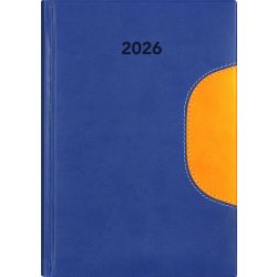   Naptár, tervező, B5, heti, DAYLINER "Memphis", kék-sárga