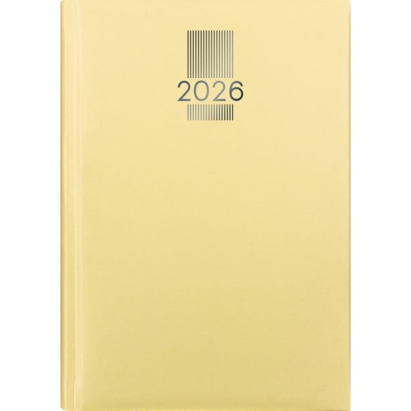 Naptár, tervező, A5, heti, DAYLINER, "MyPastel", sárga