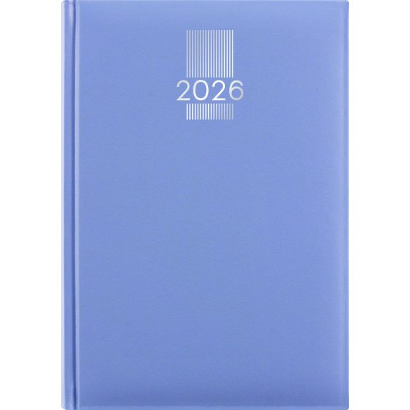 Naptár, tervező, A5, napi, DAYLINER, "MyPastel", kék