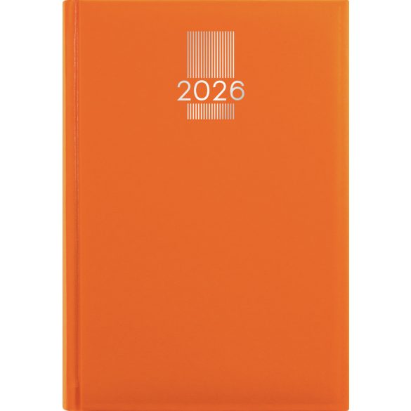 Naptár, tervező, A5, napi, DAYLINER, "MyPastel", narancs