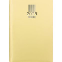   Naptár, tervező, A5, napi, DAYLINER, "MyPastel", sárga