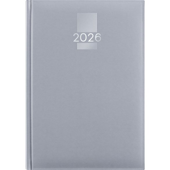 Naptár, tervező, A5, napi, DAYLINER, "MyPastel", szürke
