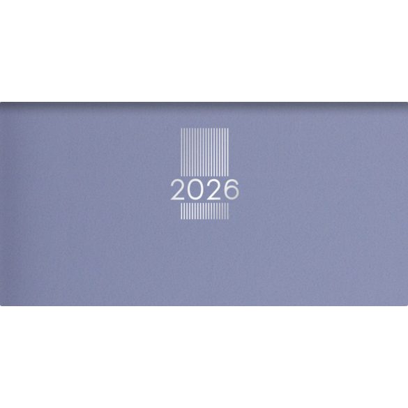 Zsebnaptár, fekvő elrendezésű, DAYLINER, "MyPastel", kék